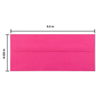 JAM Paper #10 Business Envelopes, 4 1/8 x 9.5, Brite Hue Ultra Fuchsia Pink, 100 Pack (15847g)-Opening: booklet