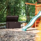 Suncast - Coffre de terrasse extra-large en osier de 134 gallons - couleur Java-Capacité : 134 gallons.