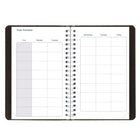 Blueline Daily/Monthly Academic Planner - August to July - Soft Cover - 8" H x 5" W - Black - English-Julian dates