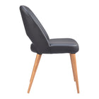 Zuo Leith Dining Chair - Black - Set of 2-3 year limited warranty