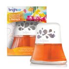 Bright Air Scented Oil Air Freshener non-electric Hawaiian & Papaya Scent, 6 Pack-Infused with natural oils