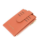 Champs Iconic Yoga Cardholder - Tan-Front Snap closure