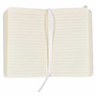 JAM Paper Hardcover Small Journal Notebook With Elastic - 100 Lined Sheets - 3 3/4" x 5 5/8" - White-Quantity: Sold Individually | 100 ruled / lined paper pages.