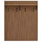 Modway Render Fluted Coat Rack Panel with Shelf - Walnut-Assembly Required