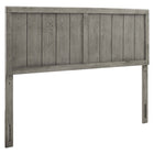 Modway - Robbie Bois Tête de lit Queen, Gris-Tête de lit en bois reine