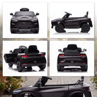 Qaba 12V Licensed Ford Mustang Mach-E Kids Electric Car - Black-Soft start and rear suspension provides a smooth and comfortable ride 