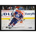 Wayne Gretzky Oilers Action - Framed Canvas - 31" x 22"-Premium canvas print with gallery-wrapped edges