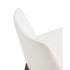 Manhattan Comfort Gansevoort 19" Modern Faux Leather Upholstered Dining Chair - Cream - Set of 2-10