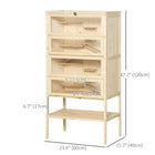 PawHut - 47,25 po H Cage pour hamster en bois de sapin-La fenêtre en plexiglas est solide, résistante aux chocs et offre à votre animal une bonne vue