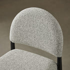 Modway Hayley Upholstered Fabric Counter Stool - Black Camel-Padded Seat