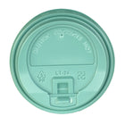 Tannex - Couvercle en dôme avec languette pour gobelets à café en papier de 10 oz, 12 oz, et 16oz - vert sauge - paquet de 1000-Les couvercles sont fabriqués pour les gobelets Tannex à double paroi ondulée de 10 oz, 12 oz et 16 oz