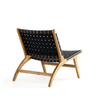 Manhattan Comfort - Maintenon fauteuil d’appoint style industriel chic en similicuir, 65,5 cm, noir et naturel, lot de 2-31,69 po L x 23 po l x 28,54 po H