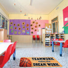 Ashley Productions The Original Fun Mat Mat Runner - 15.5" x 47" - Basketball Teamwork-Easy to Clean: The absorbent, soft surface makes spills and messes quick to clean up.