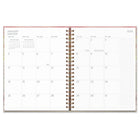 Orange Circle Studio 2026 Extra-Large Spiral Planner - 8.5" x 11" - Sunset Stripes - Bilingual-Lies flat for ease of writing