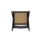 Manhattan Comfort Hamlet 22.64" Industry Chic Accent Chair - Black and Natural Cane-30 Day Limited Manufacturer's Warranty