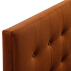 Modway - Emily Velours de performance résistant aux taches Tête de lit King Size, Rouille-7