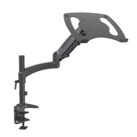 ShoppingAll Adjustable Laptop Mount Stand for Laptops Up to 17" - Black-Hold one 12"-17" laptop or one 15"-32" monitor that weighs 17.6lb/8kg or less and has 75mm x 75mm or 100mm x 100mm VESA mounting holes