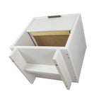 Manhattan Comfort Granville 18.11" Modern 1-Drawer Nightstand 2-Piece Set - White-30 Day Limited Manufacturer's Warranty