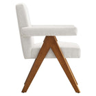 Modway Lyra Fabric Dining Room Chair - Ivory - 2 Pack-Assembly Required
