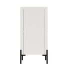 Manhattan Comfort Abbey 31.5" Modern Accent Cabinet - Maple and Off White-Home Assembly Required. All Hardware Included