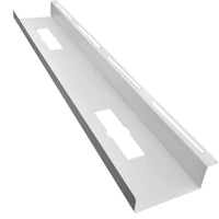 MotionGrey Under Desk Cable Management Tray - Cord Organizer for Standing Desks & Workstations - White-Clean & Organized Workspace: Store loose cables, power strips, and adapters off the floor and out of sight with this sleek under desk wire tray