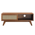 Modway Soma 47" TV Stand - Walnut-Non-Marking Foot Pads