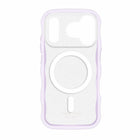Kate Spade Wavy Compatible with MagSafe Case for iPhone 17 Pro - Opal Glitter-A Unique Wavy Design With A Black Glitter Ombré