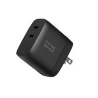 Native Union Wall Charger 67W PD GaaN - Black-Unlock Power Delivery for Type-C laptops, tablets, phones, weather stations & more. Charge up to 2 devices at once with 2 USB-C ports