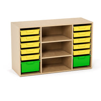 Mitybilt - De Rangement Polar 14 Avec Bacs En Plastique Incassables - 48 po L x 18 po I x 30 po H -Structure en contreplaqué de 0.75 po