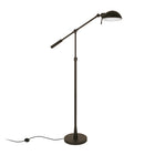 Hudson&Canal - Lampadaire Dexter à hauteur réglable et inclinable avec abat-jour en métal - Bronze noirci/Bronze noirci-Conçu pour une ampoule à incandescence de 100 W - ampoule LED de 9 W, ampoule fluorescente (CFL) de 23 W ou ampoule LED à ballast automatique de 9 W, ampoule à culot E26, ampoule non incluse