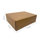 Reliabag - Boîtes d'expédition en papier kraft ondulé auto-adhésives - 13" x 10" x 4" - Paquet de 40-40 pièces expédiées à plat, économisez de l'espace de stockage