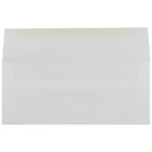 JAM Paper Enveloppes en papier vergé format livret Strathmore à fermeture gommée, 4 1/8 x 9 1/2 po, blanc brillant, 100/pqt-Taille : Nº 10 (4 1/8 x 9 1/2 po)