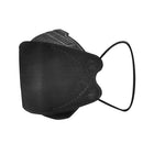 Globe Hynaut 4-Ply Non-Medical KN95 Face Mask - Black - 50 Pack-4 Ply with ear loops & does not contain Graphene