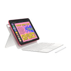 Apple - iPad 11 po, Écran Liquid Retina, Wi-Fi + Cellular, Puce A16, 256 Go, Argent-Caméras de pointe: iPad est doté d’une caméra avant 12MP Center Stage, idéale pour les visioconférences et les selfies. La caméra arrière grand-angle 12 Mpx avec flash True Tone est parfaite pour la numérisation de documents, la photo et la vidéo 4K