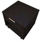 Manhattan Comfort Granville 18.11" Modern 1-Drawer Nightstand 2-Piece Set - Black-15.16" L x 18.11" W x 19.49" H