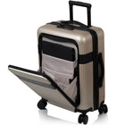 Champs Onyx II 3 Piece Luggage Set - Sand-Effortless movement. Durable 360° dual spinner wheels for a smooth ride on any surface