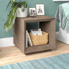 Hudson&Canal Evie 22"W Rectangular Side Table - Antiqued Grey Oak-Features easy assembly