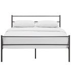 Modway Alina Platform Queen Bed Frame - Brown-Non-Marking Foot Caps