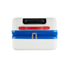 Reebok GO Collection Large Hardside Luggage - White-Trolley handles with a push-button locking mechanism lock in multiple positions