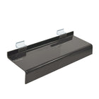 Azar Displays Deluxe Acrylic Shoe Shelf for Slatwall - 10" W x 1.25" H x 4" D - Smoke Grey - 10 Pack-Sold in Packs of 10