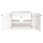 Modway - Zia Support mural de 24" Meuble de salle de bain avec lavabo en marbre - Ivoire-8