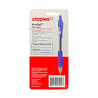 Staples ProGel Retractable Gel Pen - Medium Point - 0.7 mm - Blue Ink - 4 Pack-Ultra smooth, quick-dry ink prevents skipping and smudging