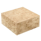 Modway - Cosmos 36 po Carré Table basse en bois de burl - Burl naturel-Entretien facile