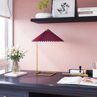 Zuo Charo Table Lamp - Red/Gold-Modern and contemporary
