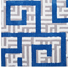 Modway - Nahia Labyrinthe géométrique Tapis de comédie 8 pi l x 10 pi L - Ivoire gris clair et bleu-Résistant aux taches / Facile à nettoyer