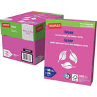 Staples FSC-Certified Laser Paper - 24 lb. - 8.5" x 11" - White - 2500 Sheets-Ideal for use in laser printers
