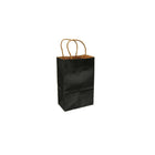 Eddie's - Sac à provisions en papier kraft 100 % recyclé - 5-1/2" x 3-1/4" x 8-3/8" - Noir - Paquet de 100-5-1/2" x 3-1/4" x 8-3/8"