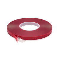 Futech - Ruban adhésif double face en mousse acrylique - 0,5 mm Épaisseur - 10 mm l x 33 m L - Transparent-Adhésion double face forte et fiable pour fixer, assembler et maintenir différents matériaux sans fixation visible.