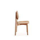 Manhattan Comfort Versailles 18.5" Industry Chic Dining Chair - Nature - Set of 4-Seat Height Measures: 16.54 in. With Weight Capacity of 275 lb