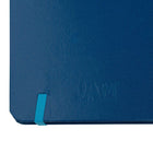 JAM Paper Hardcover Notebook Journal with Elastic Band Closure, Blue, Medium, 5 x 7-Blue Hardcover